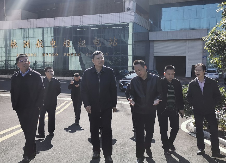 集团总经理苏德辉一行赴株洲航电分安博官方网站督查安全生产经营工作