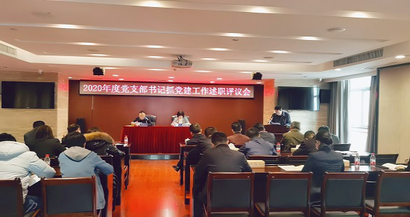 安博官方网站召开2020年度党支部书记抓党建工作述职评议会