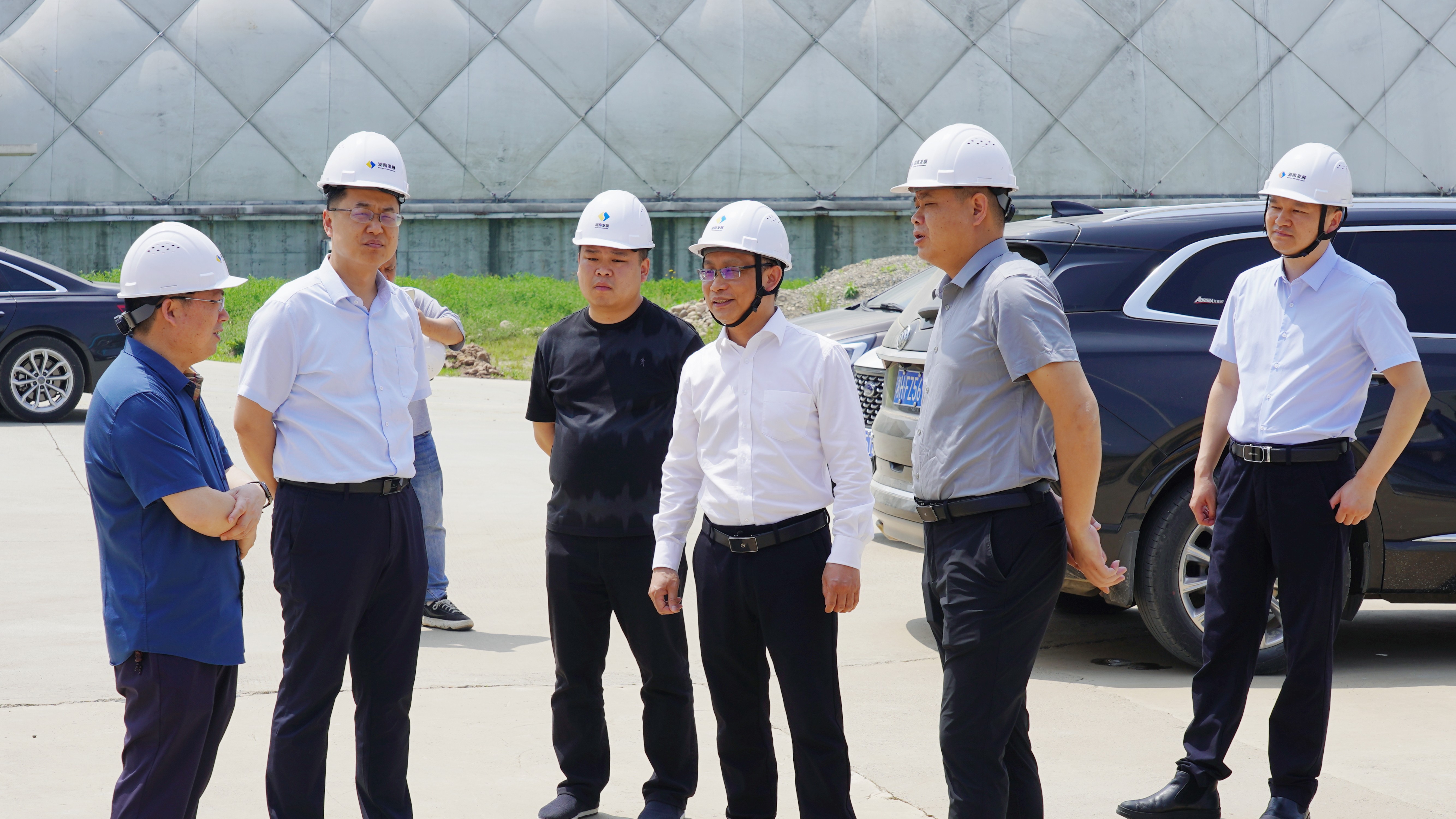 益阳市发改委一行调研安博官方网站（中国）机制砂项目